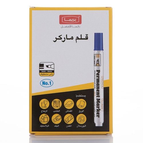 قلم ماركر مشطوف أزرق