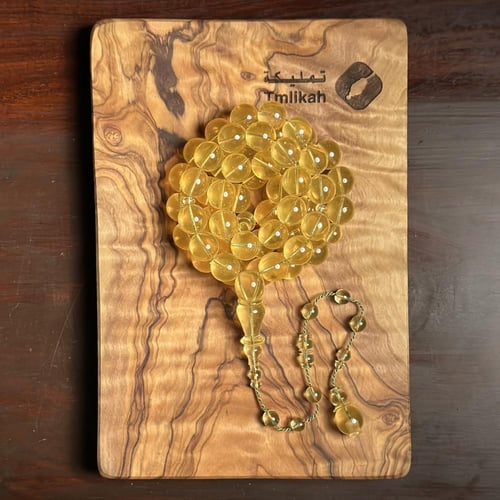 مسباح فاتوران اصفر ليموني شفاف تمليكة