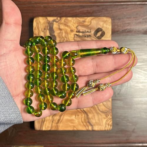 مسباح بكلايت اخضر ذهبي