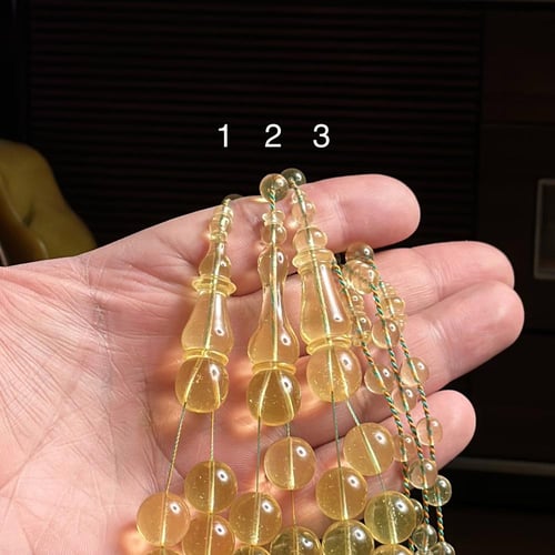 مسباح فاتوران اصفر ليموني شفاف تمليكة