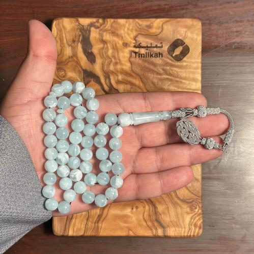 مسباح بكلايت سماوي رخامي فاتح