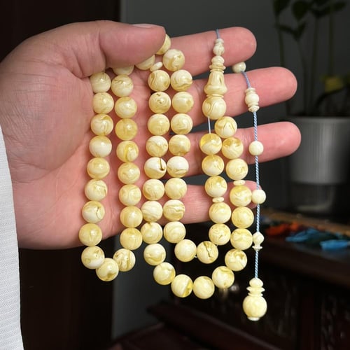 مسباح مستكة شبيه الكهرمان تمليكة