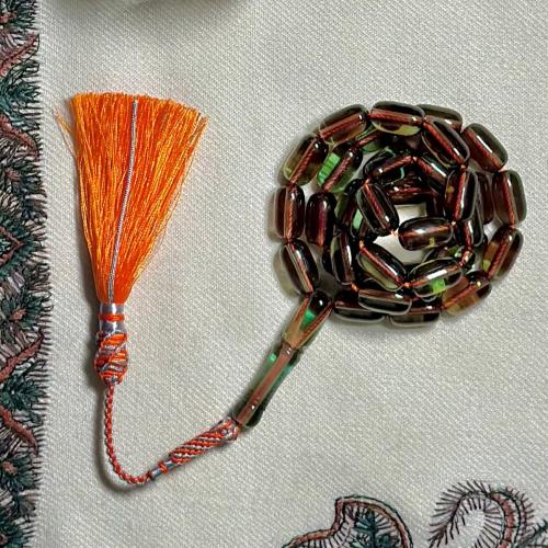 مسباح زعفران اخضر كركوشه احمر