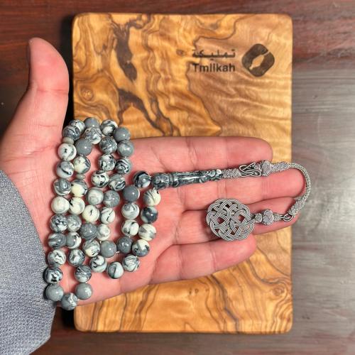 مسباح بكلايت رمادي رخامي
