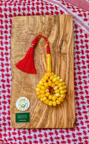 مسباح بكلايت اصفر شبيه الكهرمان