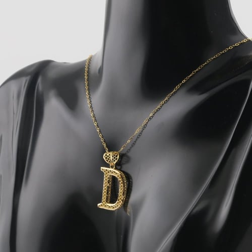 عقد ذهب حرف D - عيار 21