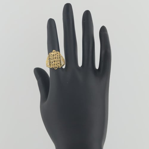 خاتم ذهب زخارف بحبيبات الذهب - عيار 21