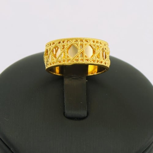 دبلة ذهب ديور عريض – عيار 21