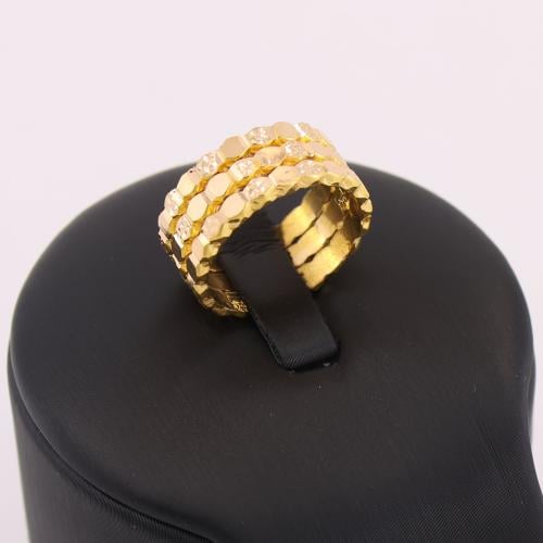 خاتم ذهب مرامي سداسي ايطالي عيار 21