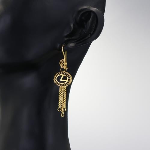 حلق ذهب لكزس lexus - عيار 21