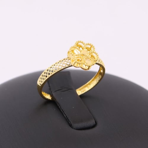 طقم ذهب تشين مبروم ازهار - عيار 21