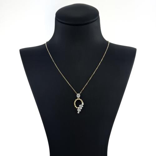 عقد ذهب تتصميم الماس من تشكيلة أكسترا - عيار18