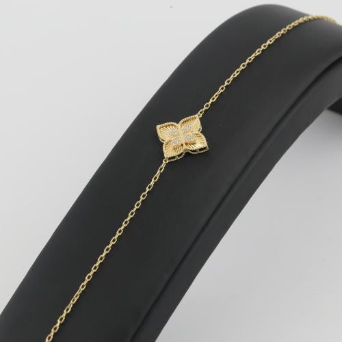 اسوارة ذهب زهرة رائعة - عيار 18