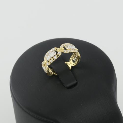 خاتم ذهب تصميم الماس - عيار 18