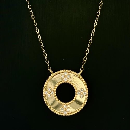 عقد ذهب دائري فاخر - عيار18