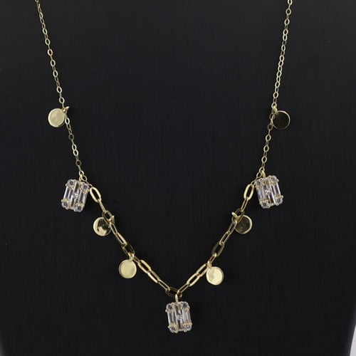 تشوكر ذهب قصات الباقييت مع دوائر الذهب - عيار 18