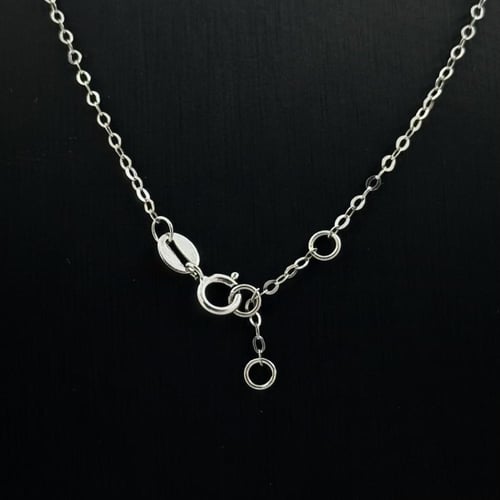 عقد ذهب ابيض - عيار 18