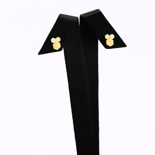 طقم ذهب سداسي ايطالي بالوان جذابه - عيار 18