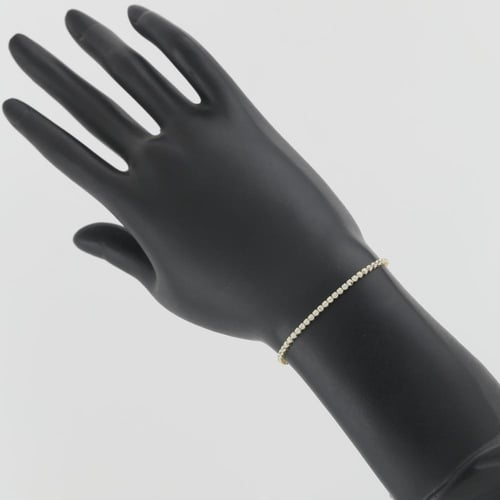 اسوارة ذهب تنس - عيار 18