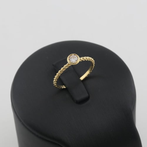 نصف طقم ذهب مبروم - عيار 18