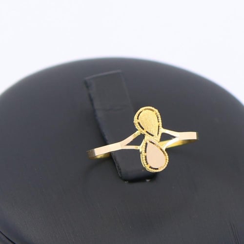 طقم ذهب خالص على شكل قطرات و ورق الشجر - عيار 21