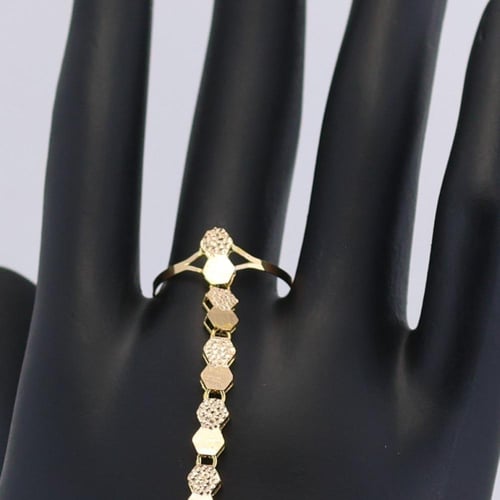 كف ذهب سداسي ايطالي - عيار 21