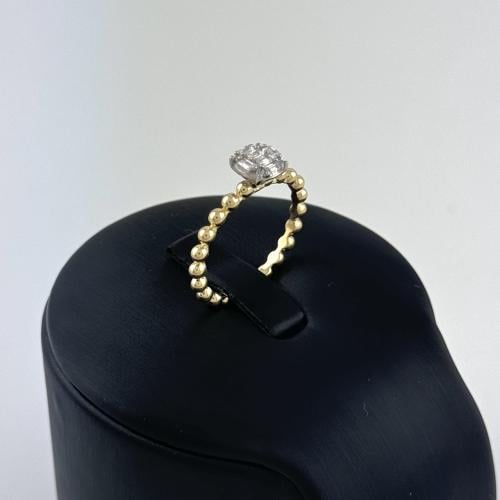 خاتم ذهب تصميم الماس من تشكيلة أكسترا - عيار 18