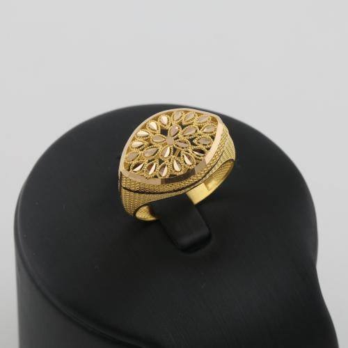 خاتم ذهب مستوحى من السنبلة - عيار 21