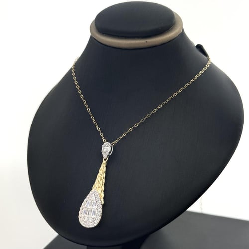 نصف طقم ذهب تصميم الماس من تشكيلة أكسترا - عيار18