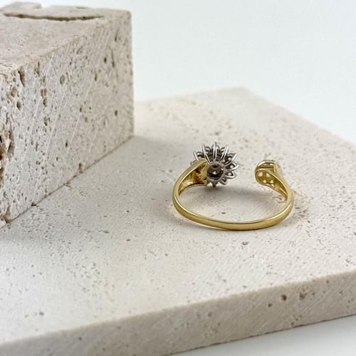 خاتم ذهب تصميم الماس من تشكيلة أكسترا - عيار 18