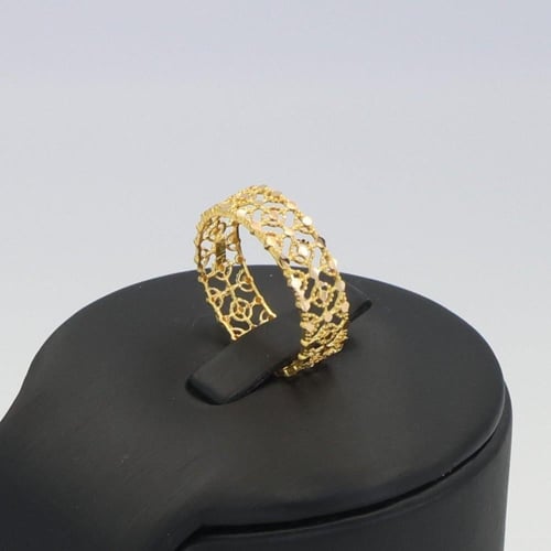 دبلة ذهب زخارف عربية ذهب صافي - عيار 21