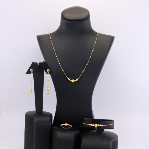 طقم ذهب كرات الذهب مع كرات الليزر - عيار 21