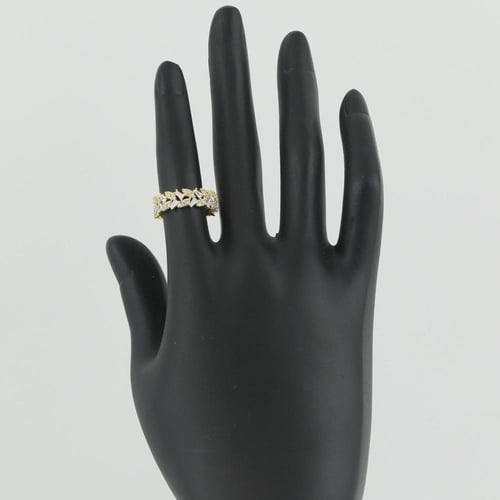 دبلة ذهب تصميم بريق الماس - عيار 18