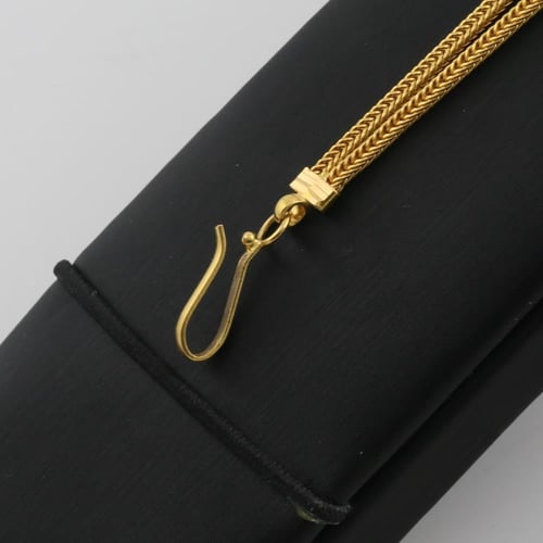 اسوارة عيار 21 مزينة بسبيكة عيار 24