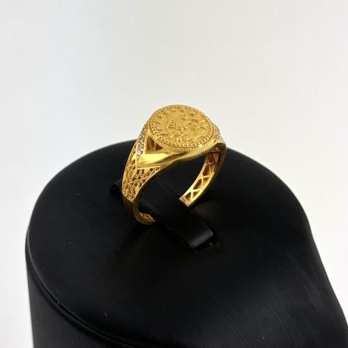 خاتم ذهب جنية الذهب رسم أغصان الشجر- عيار 21