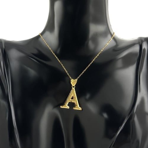 عقد ذهب حرف A - عيار 21
