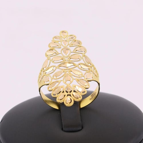 خاتم ذهب اوراق الزيتون عيار 21