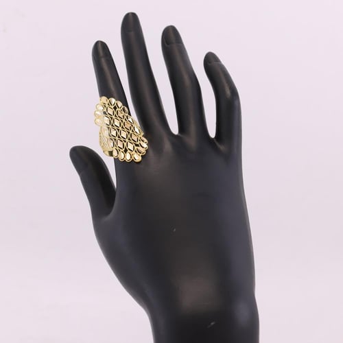 خاتم ذهب صافي عريض عيار 21