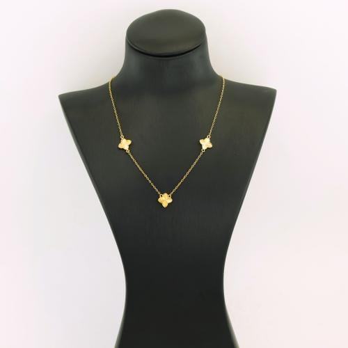 عقد ذهب ثلاث ازهار - عيار 21