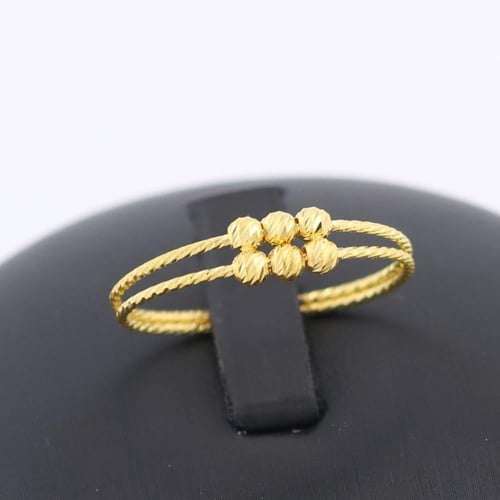 طقم ذهب دوريكا الايطالي مع ازهار كليف - عيار 21