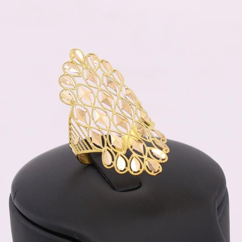 خاتم ذهب صافي عريض عيار 21