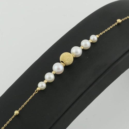 اسوارة ذهب تزيين متميز - عيار 18