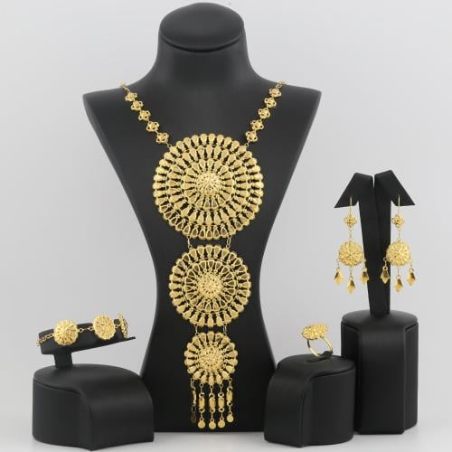 طقم ذهب كرسي جابر - عيار 21