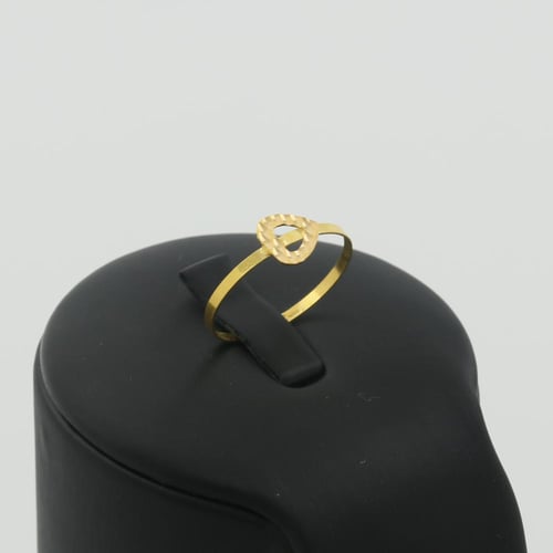 طقم ذهب مطعم بقلوب ذهب خالص - عيار 21