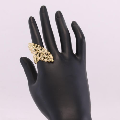 خاتم ذهب اوراق الزيتون عيار 21