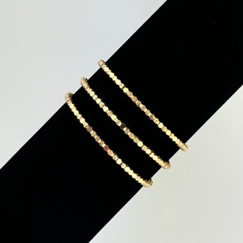 غوايش ذهب الشوميه نحيف صب سلك عيار 21 - 18سم