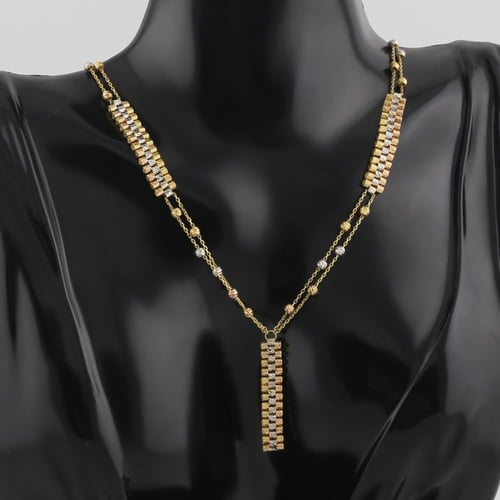 عقد ذهب سويسري - عيار 18