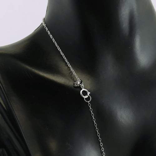 طقم ذهب ابيض pear cut - عيار 18