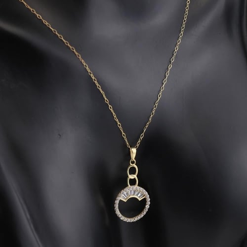 نصف طقم ذهب Rudder لامع - عيار 18