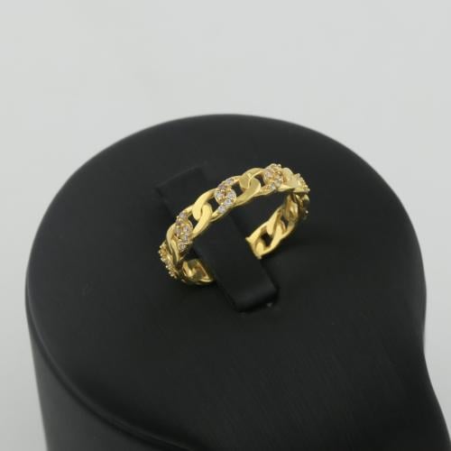 دبلة ذهب ترابط الذهب ولمسات بيضا برزكون - عيار 18